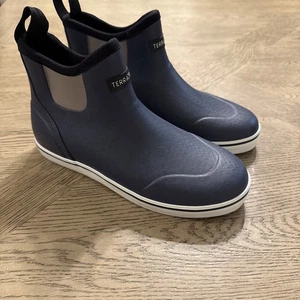 TerraTrax Herren Größe 9 Wasserdicht Deck Stiefel Anti-Rutsch für Angeln Bootfahren Blau - Bild 1 von 5