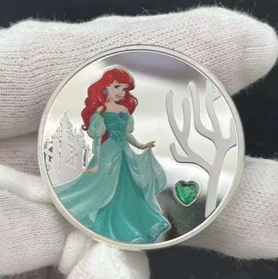 Moneda Medallón Colectivo Disney Princesas Corazón Joyas - Ariel LE150 Foto 1 de 4