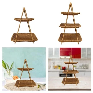 Snack Basket Woven Fruit Basket Dresser Organizer Multifunctional Fruit Bowl - Picture 1 of 13