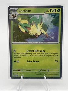 Tarjeta Promocional Leafeon Cosmo Holo - SVP170 Estrella Negra Escarlata y Violeta - Imagen 1 de 2