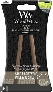 WoodWick Auto Schilf Nachfüller - Sand & Treibholz Auto Lufterfrischer, 30 Tage, 1 Stück 2 - Bild 1 von 1