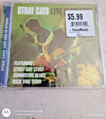 NEW SEALED STRAY CATS LIVE AND IN STUDIO CD - Image 1 of 2