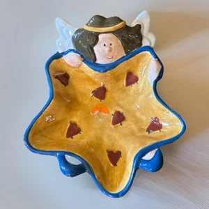 Sonoma Holiday Angel Trinket Candy Dish 6” - Picture 1 of 5