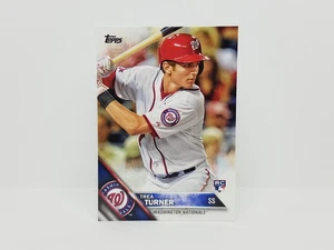2016 Topps #103 Trea Turner, Washington Nationals (RC) - Base Rookie Card - Picture 1 of 2