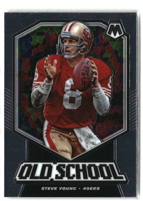 2020 Panini Mosaic #OS5 Steve Young Old School - Image 1 of 2