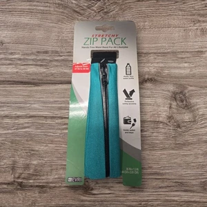 EVRI Stretchy Zip Pack Hands Free Adj Waist Band Teal NWT Fanny Pack - Picture 1 of 2