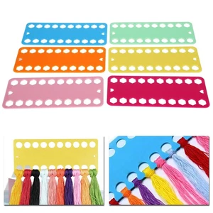 12Pcs Plastic Floss Bobbins with 20 Holes for Thread Management - Picture 1 of 10