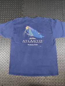WALT DISNEY ATLANTIS DAS VERLORENE IMPERIUM VINTAGE PROMO T-SHIRT AUF DVD & VIDEO XL - Bild 1 von 9