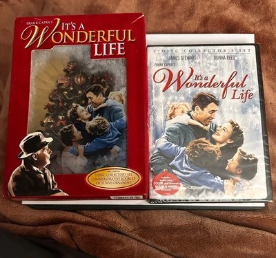 Frank Capras It's a Wonderful Life Collector's Set 2 disc DVDs Booklet Ornament - Image 1 of 2