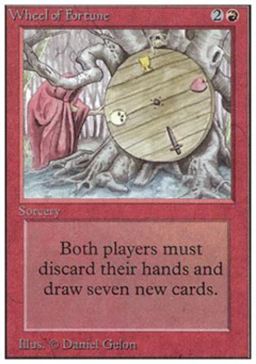 MTG English Wheel of Fortune Light Play Normal Unlimited - Image 1 of 1