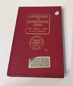 Un libro guía de monedas de Estados Unidos edición 40 aniversario 1987 RS Yeoman - Imagen 1 de 2