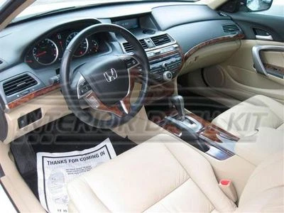 KIT DE MOLDURAS DE TABLERO DE MADERA INTERIOR PARA HONDA ACUERDO LX EX EX-L 2008 2009 2010 2011 2012 Foto 1 de 4