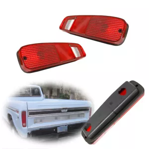 Pair Tail Lights Lamps Housings For 1973-1979 Ford Truck & 1978-1979 Ford Bronco - Picture 1 of 8