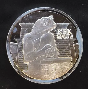 2022 Republik Tschad Kek Frosch Ägypten Reliquie - 999 Silber 1 Oz Unze Kunstmünze rund - Bild 1 von 2