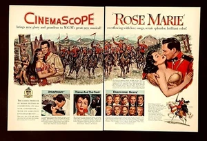 Pubblicità film MGM Cinemascope 1954 Rose Marie Rhapsody stampa d'epoca annuncio - Foto 1 di 1