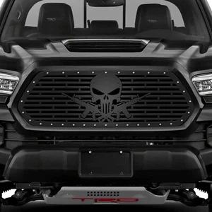 Kit de rejilla de acero del mercado de accesorios 300 INDUSTRIES para Toyota Tacoma Skull GN 2016-2017 - Imagen 1 de 3