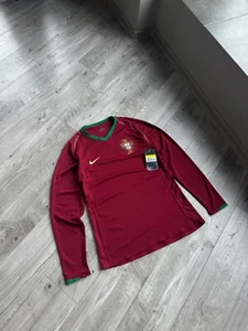 Copa Mundial 2006 Nike BNWT Portugal edición jugador local manga larga Ronaldo CR7 S - Imagen 1 de 10