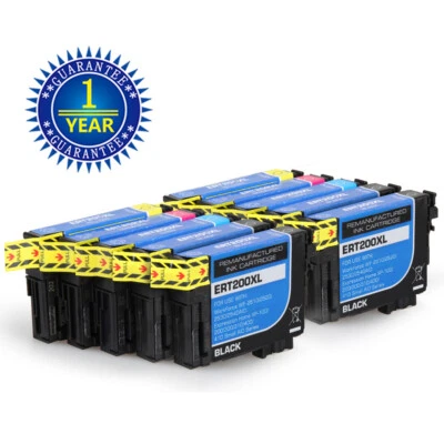 10pk Replacement for Epson 200 Ink T200XL 200XL XP-200 XP-300 XP-310 WF2520 - Image 1 of 4