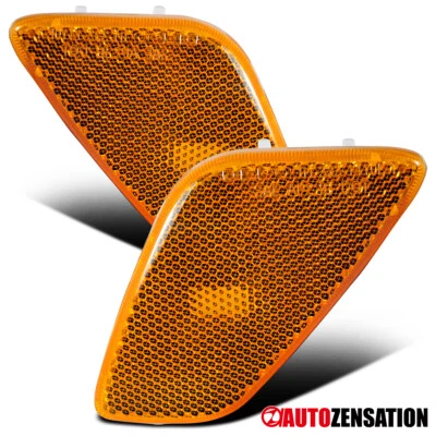 Fit 1997-2006 Jeep Wrangler Amber Fender Signal Parking Side Marker Lights Foto 1 de 4