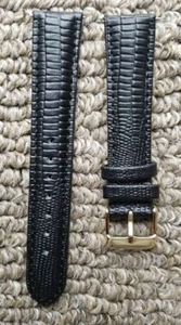 18mm Black Genuine Leather+ PINS Watch Strap Band FOR Vintage Seiko champion - Picture 1 of 2