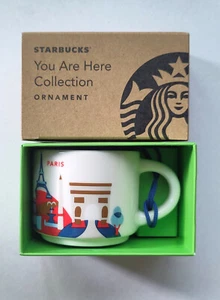 Starbucks You Are Here 'Yay City Ornament" - PARÍS - Taza de café espresso 59 ml / 2 oz - Imagen 1 de 4