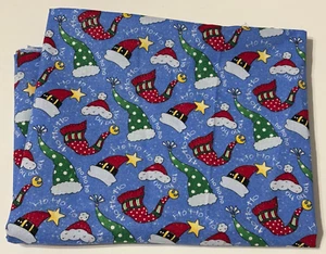 Patty Reed Designs 2008 Laurie Campbell La-di-draw sombreros de Navidad en azul 1 corte - Imagen 1 de 4