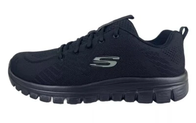 Skechers Damen Graceful Get Connected 12615 / BBK Sneaker Damen Black Schwarz