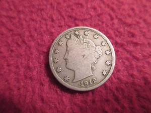 1912d Philadelphia Liberty Head V Nickel Better Date - Uncertified Circulated - Bild 1 von 4