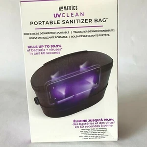 Homedics UV Clean Portable Sanitzer Bag Kills up to 99.9% of bacteria & Viruses - Photo 1 sur 8