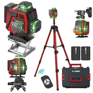 LIVELLA LASER TRACCIATORE AUTOLIVELLANTE 4D 16 LINEE 360° ROTAZIONE LINEA VERDE - Foto 1 di 16