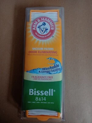 Arm & Hammer Odor Eliminating Washable Vacuum Filter Bissell 8 & 14 Combo (NEW) - Image 1 of 4