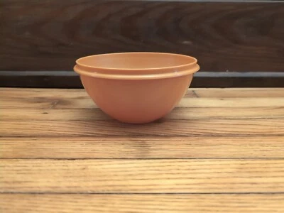 Vintage Tupperware Cuenco Naranja 235-22 Sello Cosecha Oro Sin Tapa 7" Ancho  Foto 1 de 4