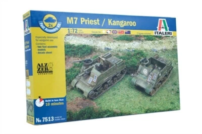 Italeri IT7513 1/72 U.S. Howitzer Motor Carriage M7 Priest w/105mm Kangaroo