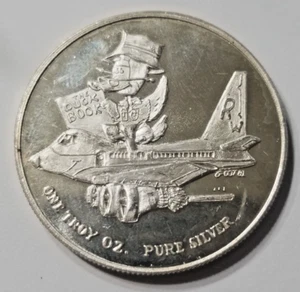 Duck Club Crabtree Mint 1 oz .999 Silber 1980 Paradise CA Vintage Bruchteil - Bild 1 von 2