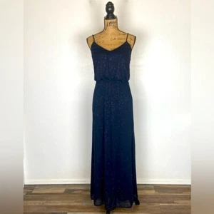 Blondie Nites By Stacy Sklar 90's Y2K Evening Dress Size 3 Glitter Blue Fairy - Picture 1 of 10