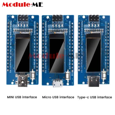 Nano V3.0 ATmega328P CH340C Development Board + 0.91'' OLED Display For Arduino - Image 1 of 4
