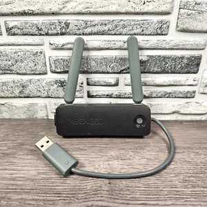 Offizieller Microsoft Xbox 360 Wireless Netzwerkadapter - Schwarz - Bild 1 von 8