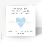 Personalised 1st First Mother's Day Card for Mummy Grandma Nanny Handmade Gift