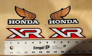 Honda Wing/XR Logo Tank Window Sticker Decal 21mil weather proof laminated Gloss - Picture 1 of 7