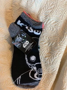 NWT Star Wars Rogue One Ankle Socks No Show 5 Pairs Pack Kids Size 4 To 10 Large - Picture 1 of 3