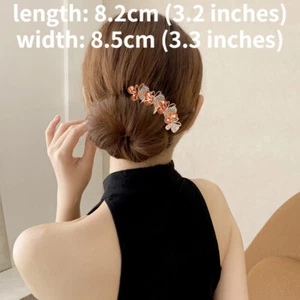 Pettine donna ragazza tuck accessorio capelli cristallo strass fiore principessa elegante - Foto 1 di 9