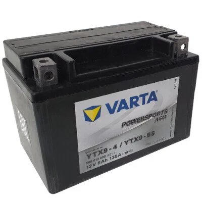 Motorcycle battery VARTA TX9-BS / YTX9-BS AGM closed, 12V|8Ah|CCA:135A (152x - Image 1 of 3