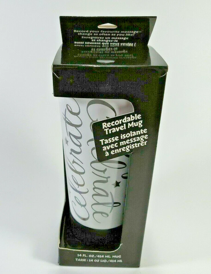 Taza de café de viaje grabable Hallmark vaso celebrar mensaje de voz Foto 1 de 4