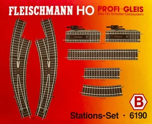 Fleischmann Profi Gleis 6190 - Stations-Set - B - Originalverpackt - 1:87 HO H0 - Bild 1 von 14
