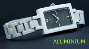 Komplett Aluminium OSCO Damenuhr sehr Leicht Rechteckig anthrazit 3521 - Picture 1 of 2