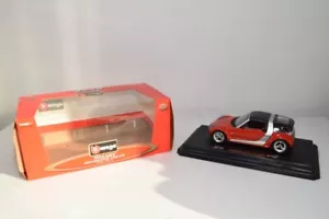 B63 1:24 BBURAGO BURAGO 16174 SMART ROADSTER COUPE ROSSO GRIGIO NERO NUOVO CO... - Foto 1 di 16
