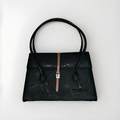 VALENTINO COUPEAU PARIS WOMENS CASUAL HANDBAG SHOULDER BAG BLACK/BROWN - Image 1 of 4