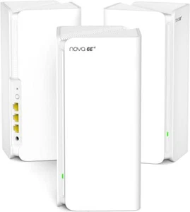 Tenda Nova MX21-Pro Mesh WLAN Wi-Fi 6E AXE5700 Tri-Band 6G-Band Alexa Kompatibel - Bild 1 von 6