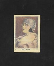 Rarity POLA NEGRI #35 1926/28 SUPER Cigarettes Film Stars card Uruguay 