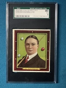 1910 T218 Mekka Ora Morningstar Series Of Champions Billard, SGC3, sehr guter Zustand - Bild 1 von 2